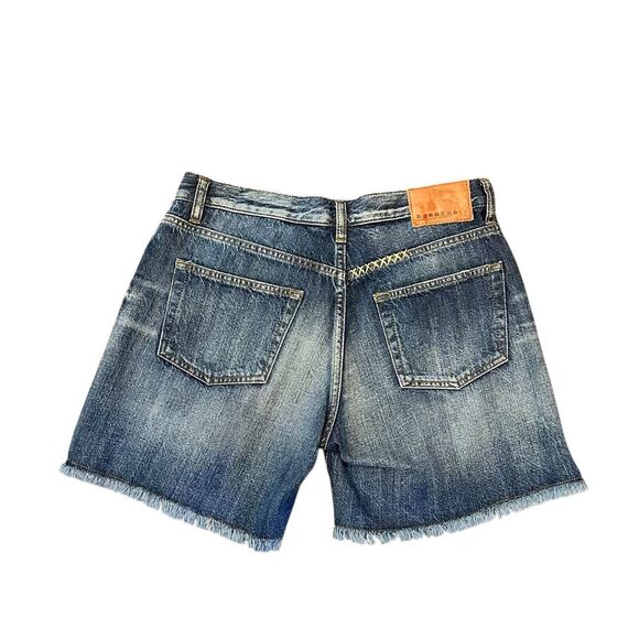 Boro Matsumoto Denim Short “Walk with Me” NWT Size 27 - Picture 2 of 10